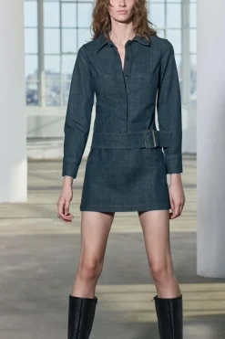 VESTIDO CORTO DENIM ZW COLLECTION