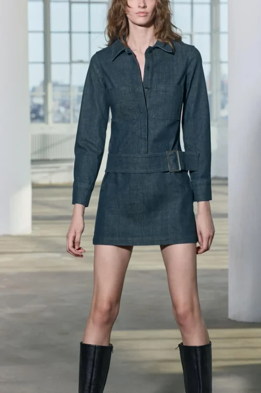 VESTIDO CORTO DENIM ZW COLLECTION