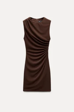 VESTIDO CORTO DRAPEADO