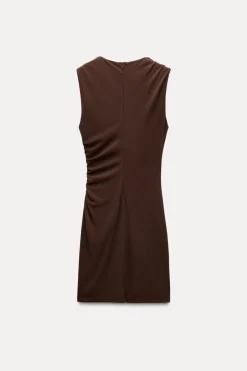 VESTIDO CORTO DRAPEADO