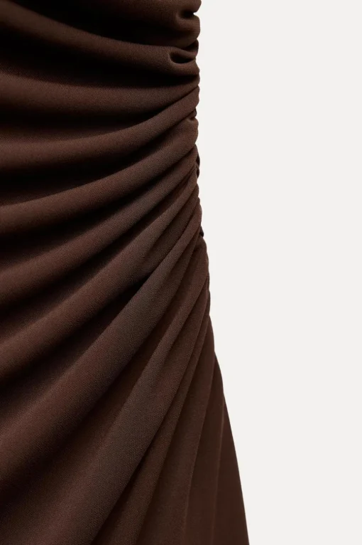 VESTIDO CORTO DRAPEADO