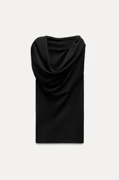 VESTIDO CORTO DRAPEADO
