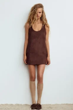 VESTIDO CORTO EFECTO ANTE