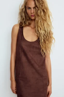 VESTIDO CORTO EFECTO ANTE