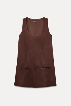 VESTIDO CORTO EFECTO ANTE