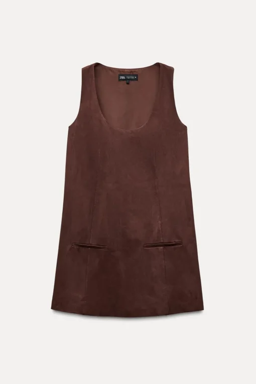 VESTIDO CORTO EFECTO ANTE