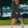 VESTIDO CORTO ESTAMPADO