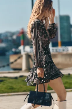 VESTIDO CORTO ESTAMPADO