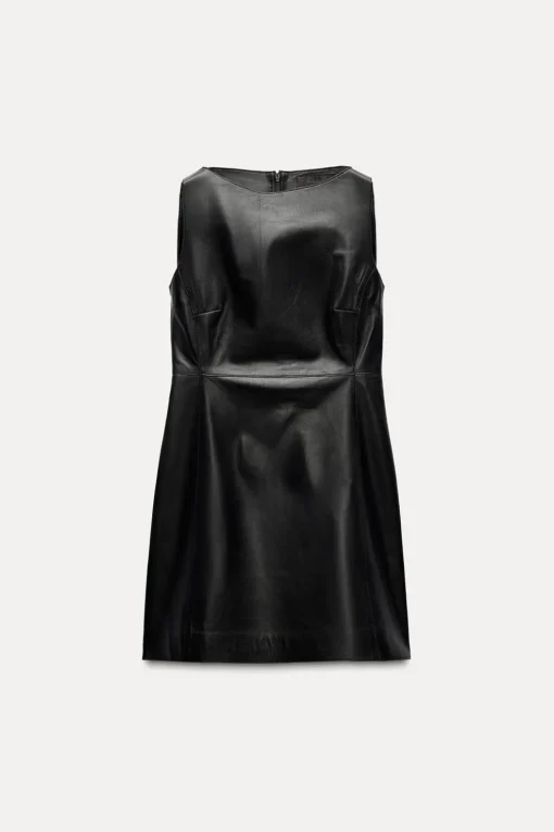 VESTIDO CORTO PIEL 100% ZW COLLECTION