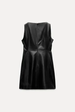 VESTIDO CORTO PIEL 100% ZW COLLECTION