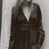 VESTIDO CORTO SATINADO