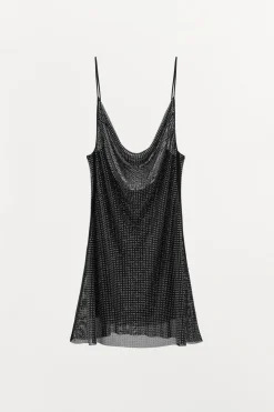 VESTIDO CORTO TUL BRILLOS