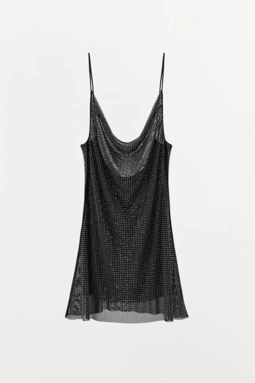 VESTIDO CORTO TUL BRILLOS