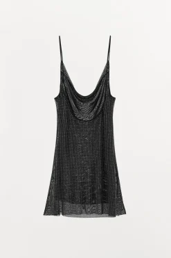 VESTIDO CORTO TUL BRILLOS
