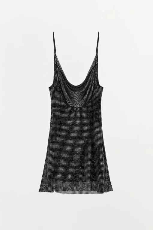 VESTIDO CORTO TUL BRILLOS