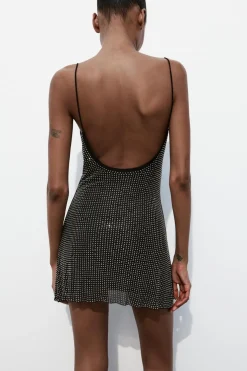 VESTIDO CORTO TUL BRILLOS