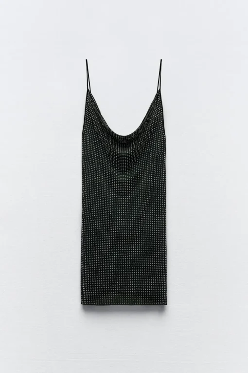 VESTIDO CORTO TUL BRILLOS