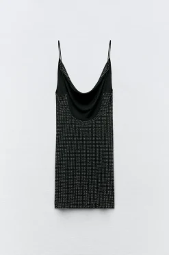 VESTIDO CORTO TUL BRILLOS