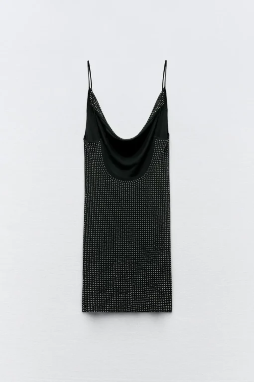 VESTIDO CORTO TUL BRILLOS