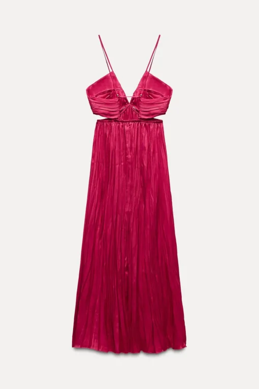 VESTIDO CUT OUT EFECTO ARRUGADO