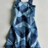 VESTIDO DENIM ESTAMPADO GEOMÉTRICO - SEA NY