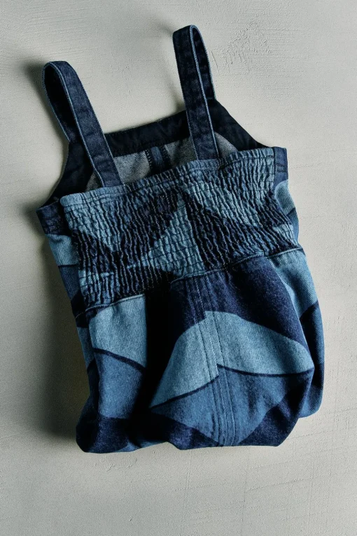 VESTIDO DENIM ESTAMPADO GEOMÉTRICO - SEA NY