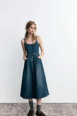 VESTIDO DENIM TRF