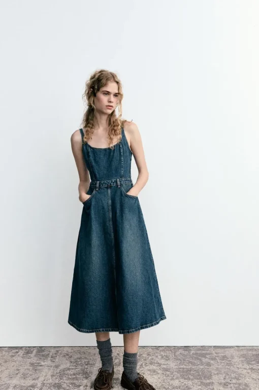 VESTIDO DENIM TRF