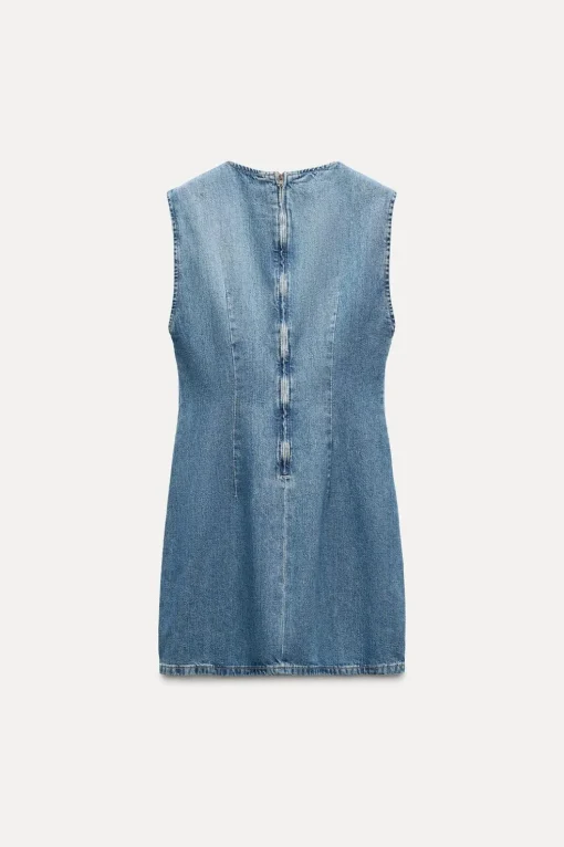 VESTIDO DENIM TRF ESPEJOS