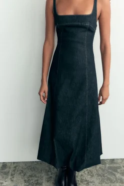 VESTIDO DENIM TRF GLOBO