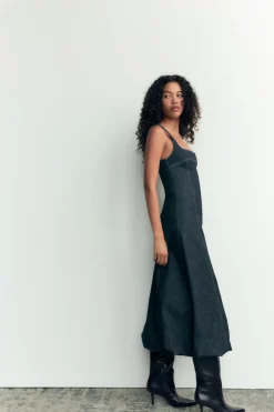 VESTIDO DENIM TRF GLOBO
