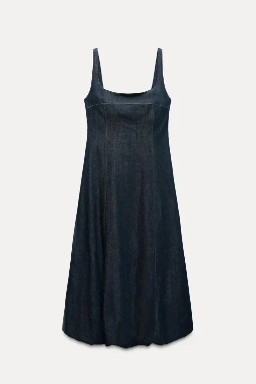 VESTIDO DENIM TRF GLOBO
