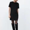 VESTIDO EFECTO ANTE BRILLOS