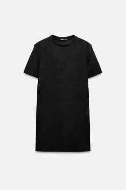 VESTIDO EFECTO ANTE BRILLOS