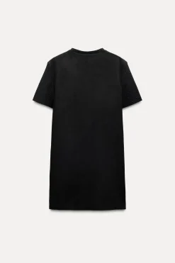 VESTIDO EFECTO ANTE BRILLOS