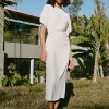 VESTIDO ENTALLADO DRAPEADO
