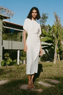 VESTIDO ENTALLADO DRAPEADO