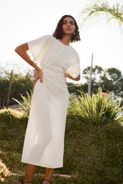 VESTIDO ENTALLADO DRAPEADO