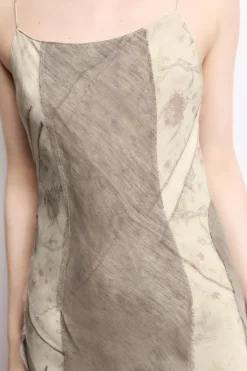 VESTIDO ESTAMPADO COMBINADO CINTAS
