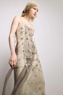 VESTIDO ESTAMPADO COMBINADO CINTAS