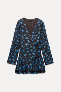 VESTIDO ESTAMPADO FLORES LAZOS