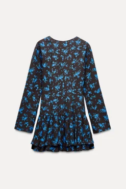 VESTIDO ESTAMPADO FLORES LAZOS