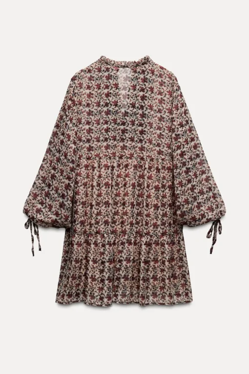 VESTIDO ESTAMPADO NIDO DE ABEJA