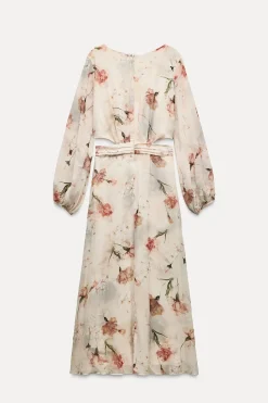 VESTIDO FLORES VOLANTES CUT OUT
