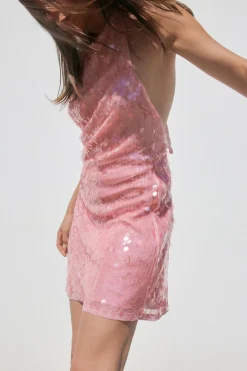 VESTIDO HALTER LENTEJUELAS