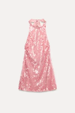 VESTIDO HALTER LENTEJUELAS