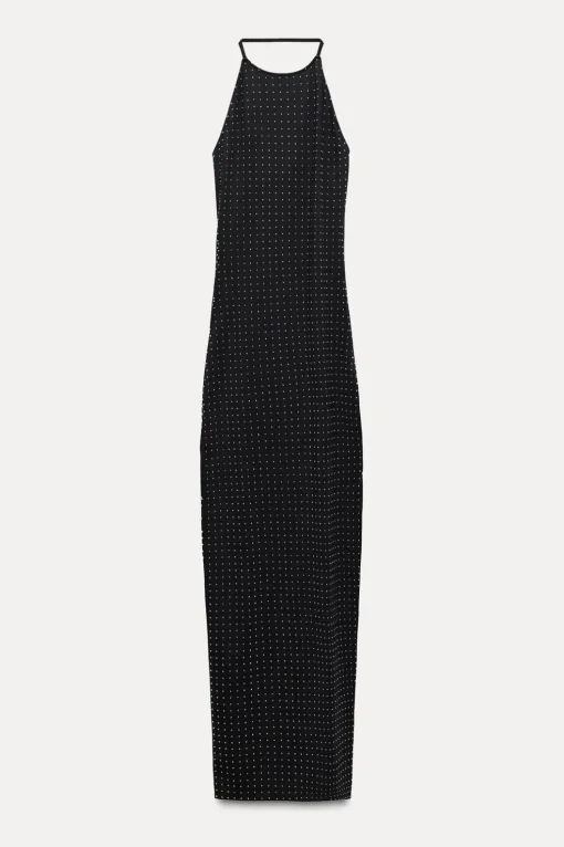VESTIDO HALTER POLIAMIDA BRILLOS
