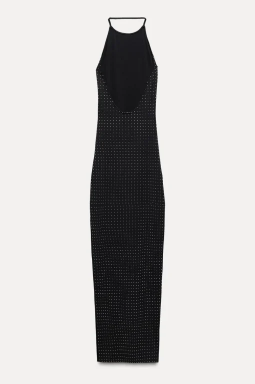 VESTIDO HALTER POLIAMIDA BRILLOS