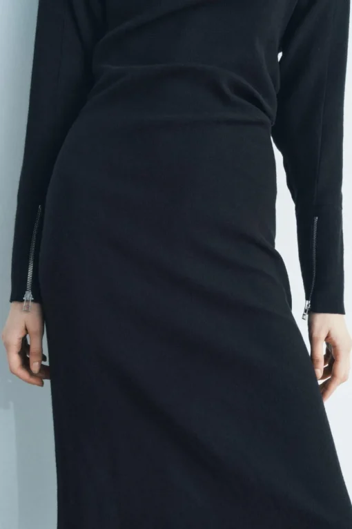 VESTIDO LARGO CREMALLERAS ZW COLLECTION