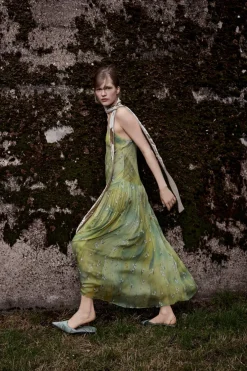 VESTIDO LARGO ESTAMPADO FLORES